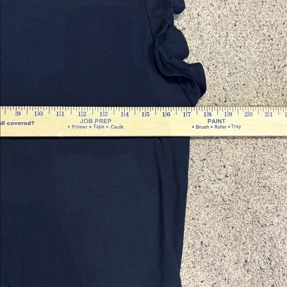 Michael Kors Midnight Blue Ruffle Sleeve Top - Picture 5 of 6